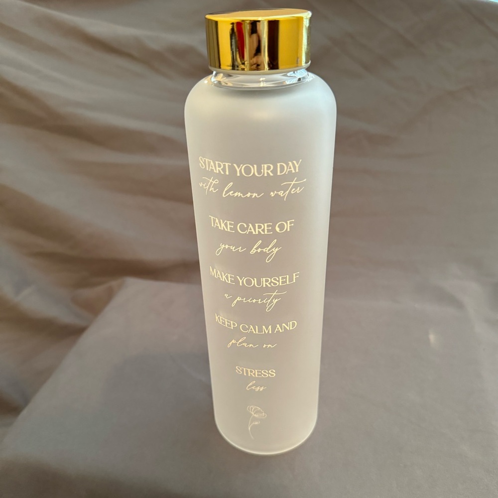 Self care water bottle